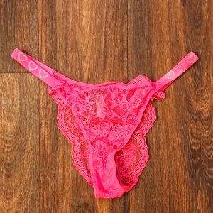 Victoria secret hot pink shine strap panty